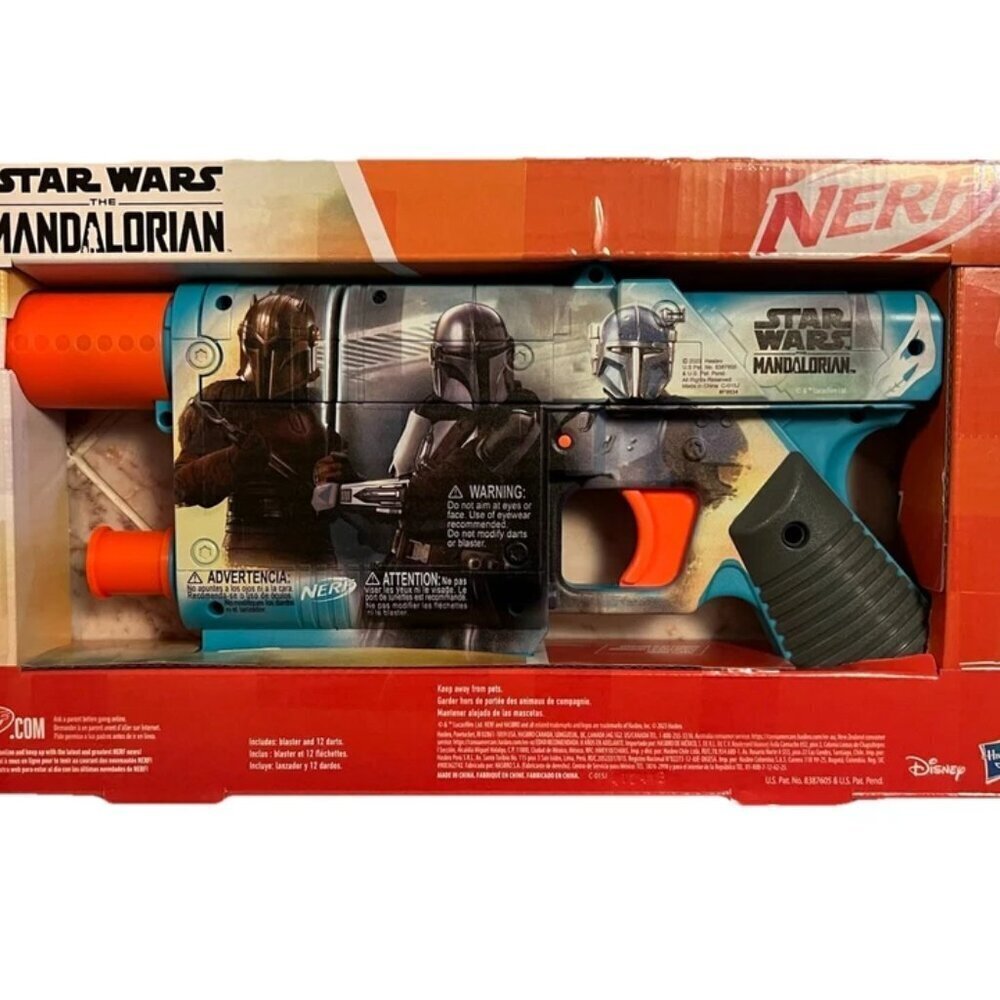 NEW Star Wars NERF The Mandalorian Dart Blaster + 12 Elite Darts - Picture 4 of 6